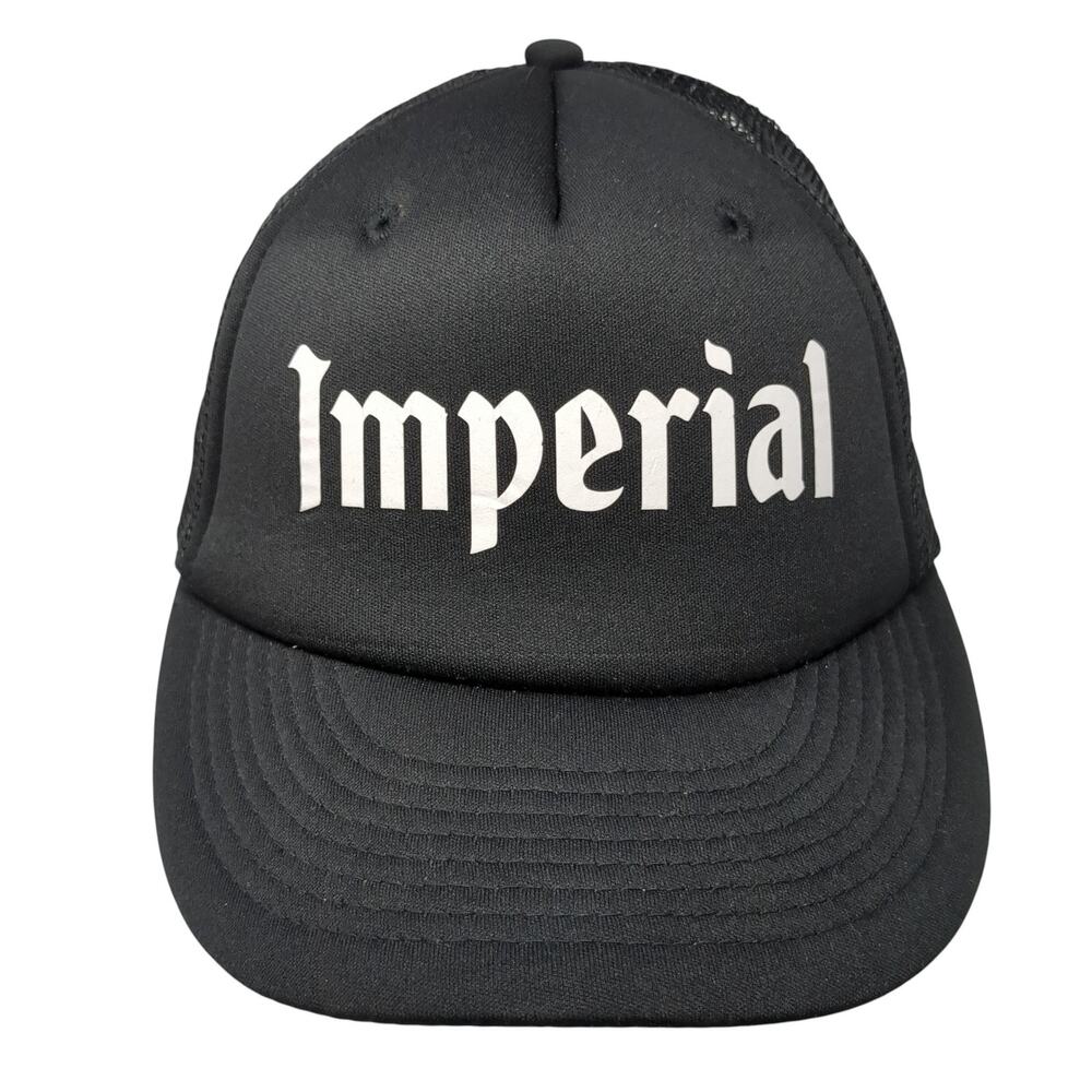 Imperial Snapback Trucker Hat Black OS Mesh Back Branding Costa Rica Tuanis